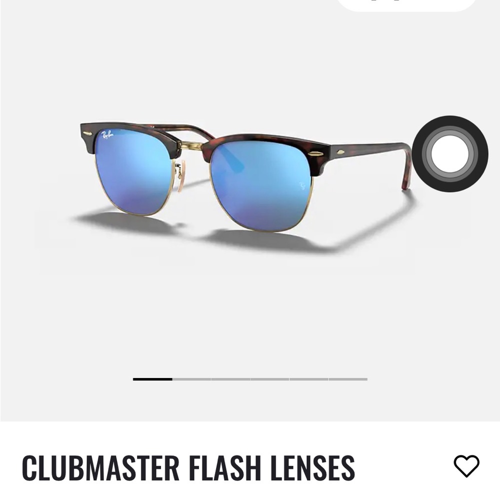 Ray-Ban Clubmaster Mirror-lens Sunglasses